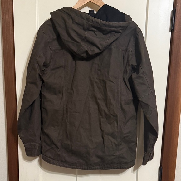 Dri-Duck Brown Men's Hooded Jacket - Picture 4 of 5
